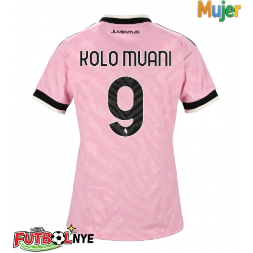 Camiseta Juventus Randal Kolo Muani #9 Visitante Equipación para mujer 2026-27 manga corta